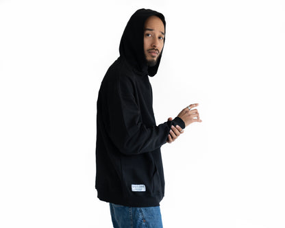 Hoodie black with "keepitstreet" embroidery on the back