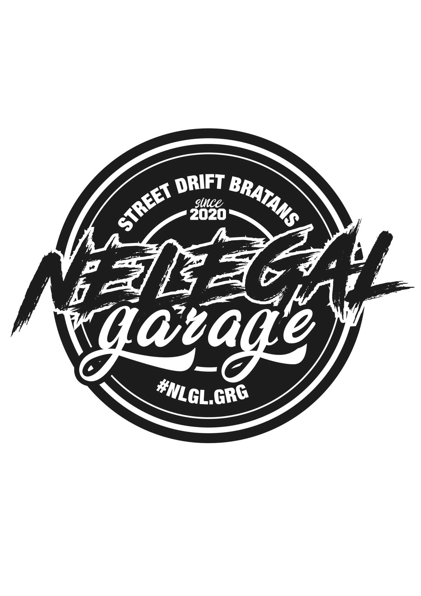 Aufkleber NELEGAL GARAGE - #nlgl.grg