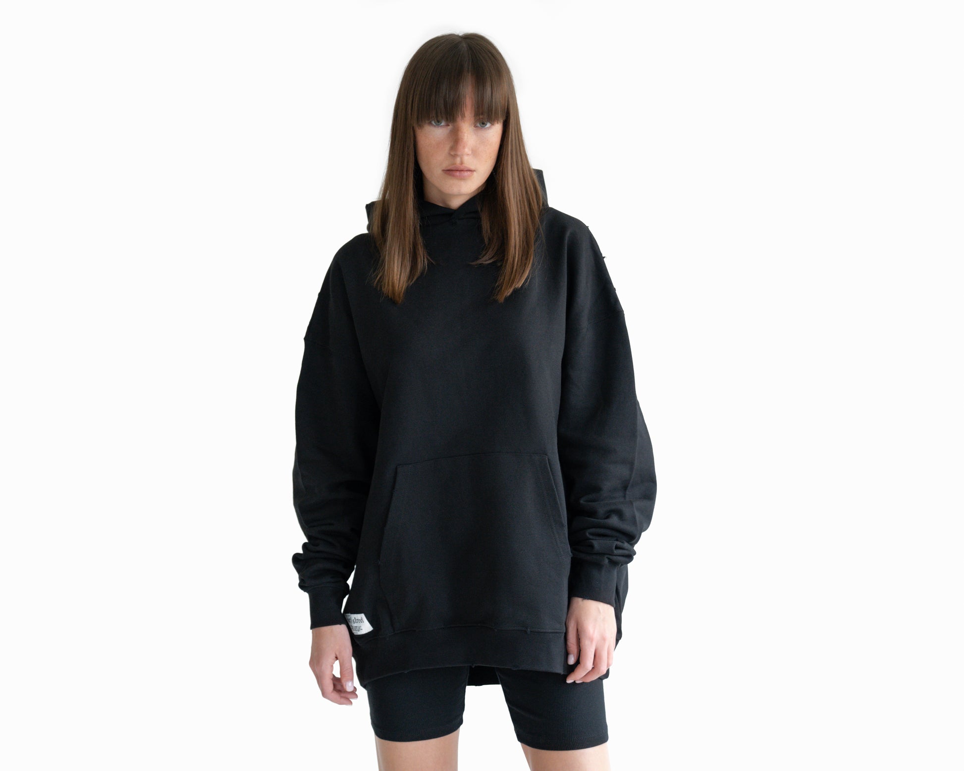 Hoodie black with "keepitstreet" embroidery on the back